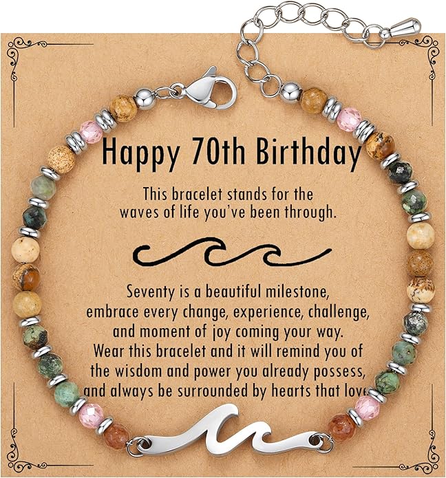TONY & SANDY Friend Gifts for Women, Stocking Stuffers for Women, Sister Gifts from Sister, Wave Bracelet, Birthday Gifts for Woman, Bestie Friendship Bracelets, Unique Gifts for Her