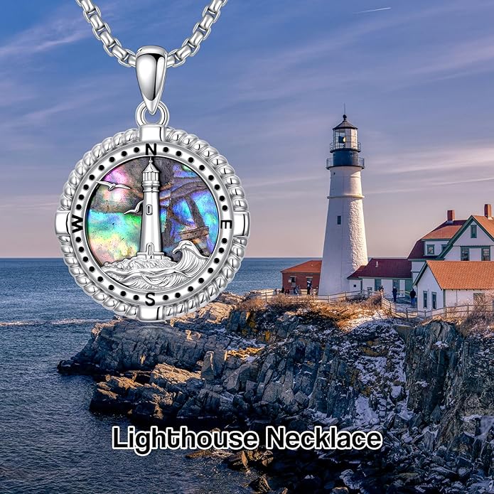 LEECCI Anchor Wave/Four Leaf Clover/Surfboard Necklace 925 Sterling Silver Anchor Pendant Jewelry Gift Graduation Gift for Men Women