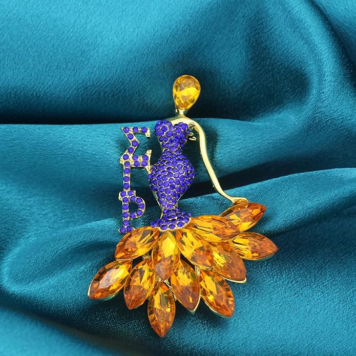 Rhinestone SGRho Brooch Pin for Women 1922 Sigmaa Gift Greek SGRho Jewelry Sorority Paraphernalia Gifts for Soror Sister