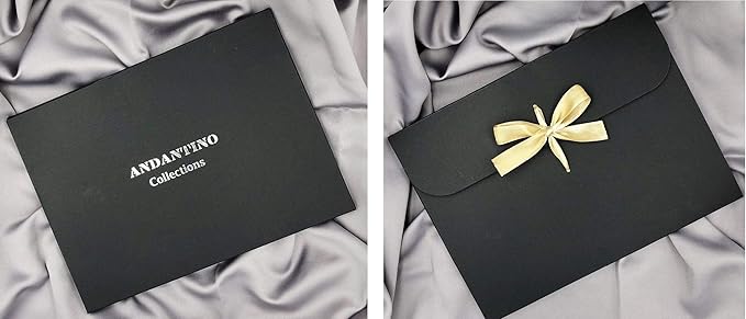 ANDANTINO 100% Mulberry Silk Scarf -21” Lightweight Square Neckerchief – Breathable Digital Printed Scarves with Gift Packed