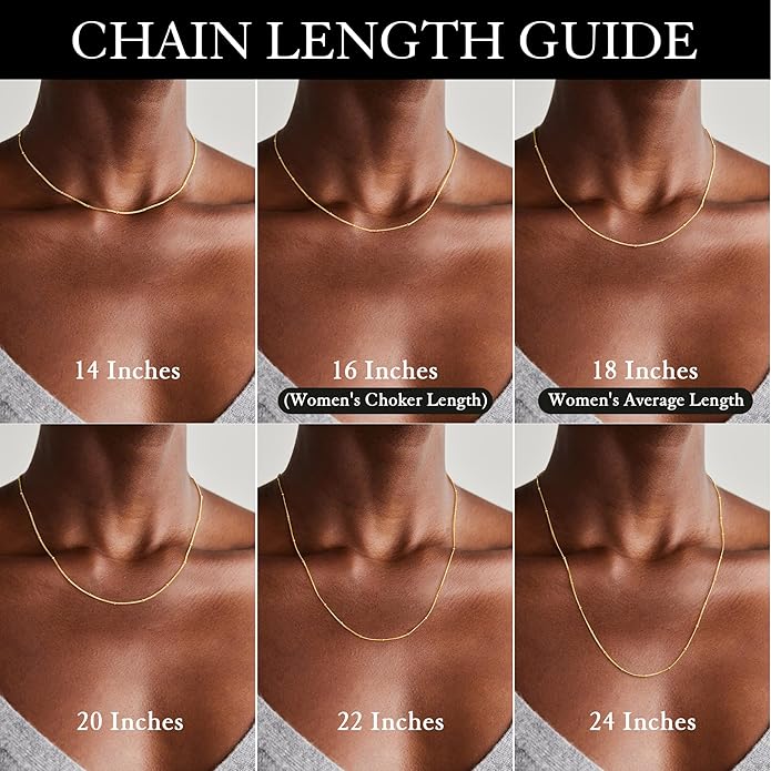 IEFWELL S925 Sterling Silver Chain Necklace for Women - 14K-Real-Gold-Plated 1.5mm Satellite Bead Chains Necklace, Hypoallergenic Sturdy Women's Chain Necklaces, 14/16/18/20/22/24 Inches Jewelry Gifts