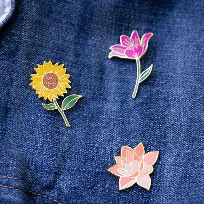 Flower Pins, Plant Mom Gifts for Women, Floral Gifts, Mother's Day, Best Friend, Nurse Gift, Teacher Gifts, SPring Gifts