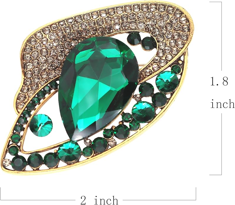 Brooch Pins for Women Girls Fashion Flower Crystal Rhinestone Pearl Jewelry