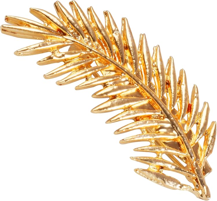 Touchstone Indian Bollywood Handcrafted Designer Jewelry Brooch Lapel Pin in Gold Or Silver Tone for Women.