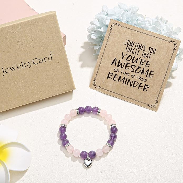 jewelrycard Sometimes You Forget Your Awesome Bracelets for Women, Birthday Christmas Gifts for Women Stocking Stuffers for Teen Girl Gifts Trendy Stuff, Inspirational Jewelry for Women Girls