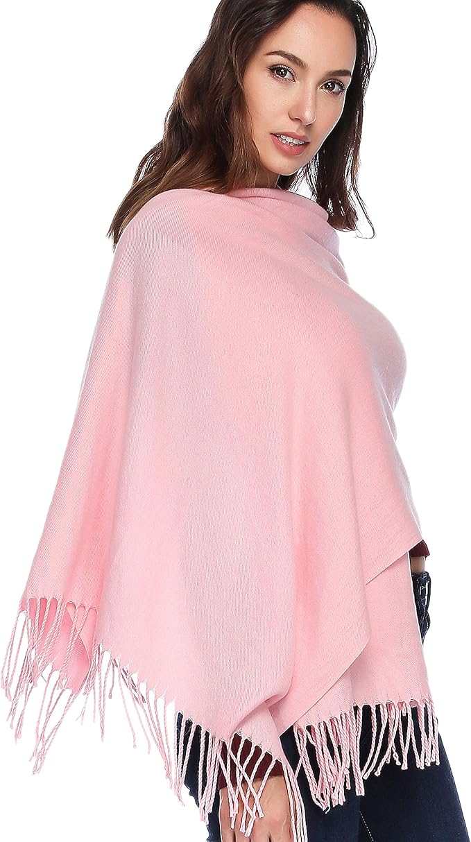 HOYAYO Extra Large Thick Pashmina Shawl Wraps - Wool Soft Winter Warm Scarves Travel Blanket for Women