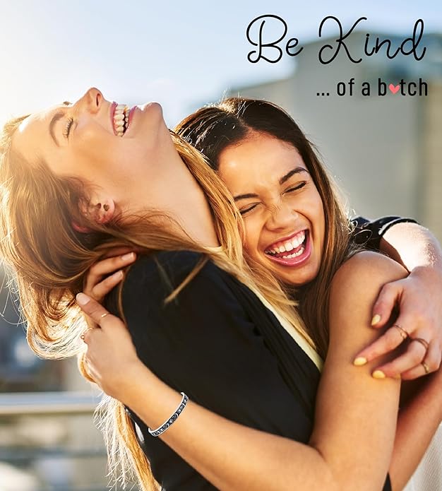 TONY & SANDY Inspirational Bracelets for Women Teen Girls Personalized Gifts for Daughter Granddaughter Mom Sister Friends Stainless Steel Engraved Cuff Birthday Easter Christmas