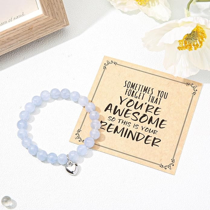 jewelrycard Sometimes You Forget Your Awesome Bracelets for Women, Birthday Christmas Gifts for Women Stocking Stuffers for Teen Girl Gifts Trendy Stuff, Inspirational Jewelry for Women Girls