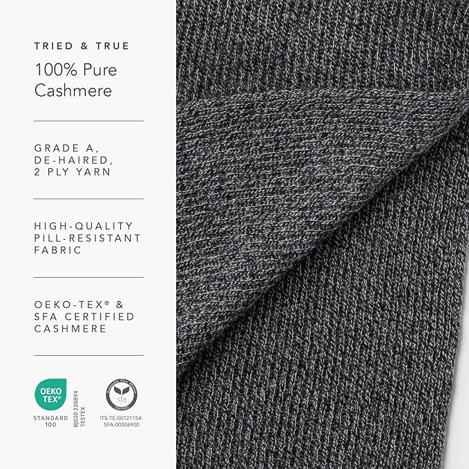 Fishers Finery Women's 100% Cashmere Ribbed Knit Winter Scarf | Black Label Box
