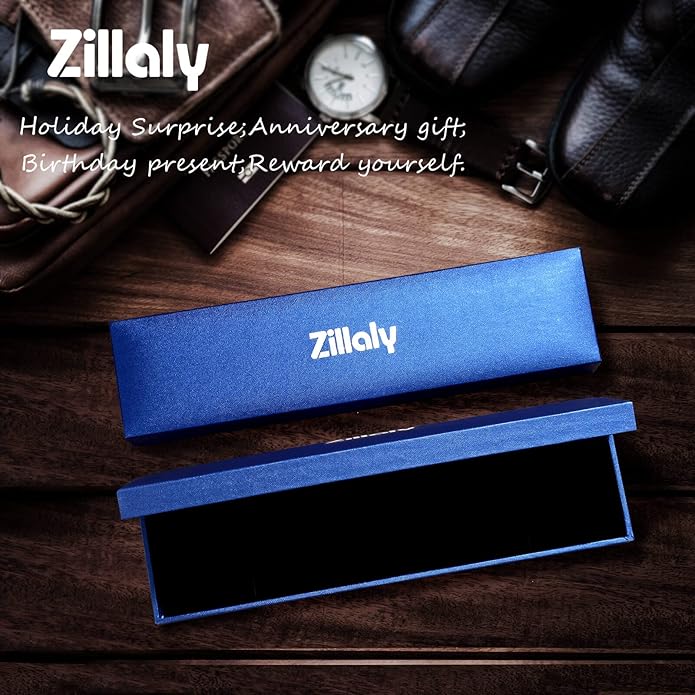 Men's initials bracelet - blue and black double spelling, men's bracelet stainless steel. Elegant and durable with gift box