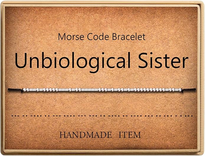 Lcherry Personalized Gift for Women Funny Morse Code Bracelet for Women Friendship Inspirational Gifts for Women