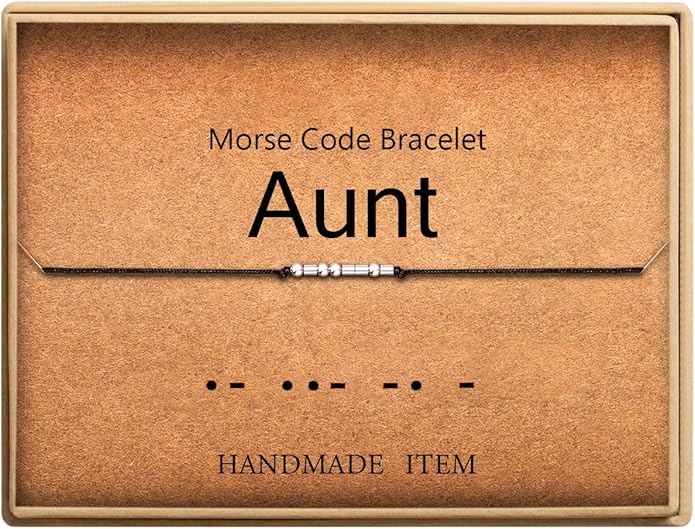 Lcherry Personalized Gift for Women Funny Morse Code Bracelet for Women Friendship Inspirational Gifts for Women