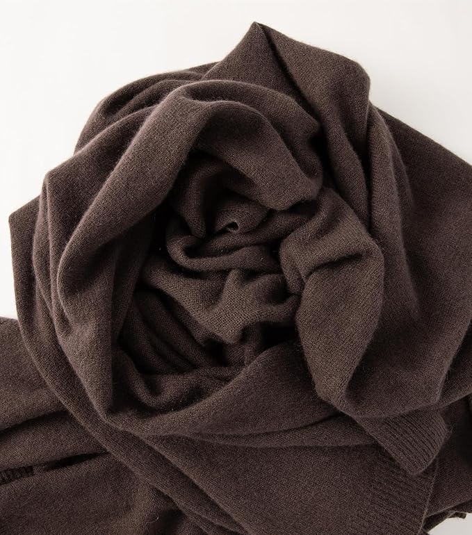 ENETIX Women's Cashmere Wool Oversized Shawl Wrap, Solid Color Pashmina Ultra Soft Stole Scarf for Women with Gift Box