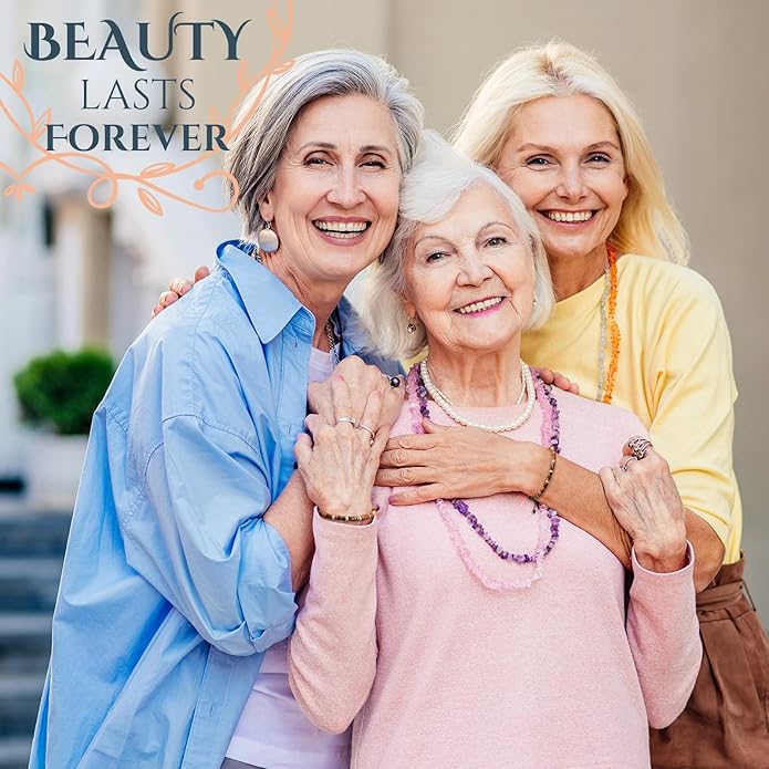 30th 40th 50th 60th 70th 80th Birthday Gifts for Women, Natural Stone Bracelet Birthday Gifts for Mom Daughter Grandma Sister Friends Coworker