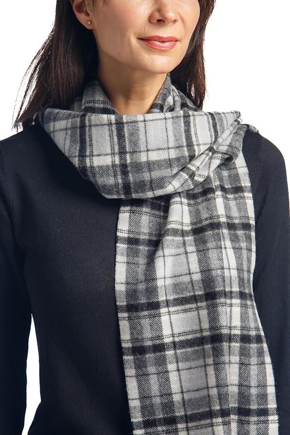Fishers Finery Women's 100% Pure Cashmere Winter Scarf