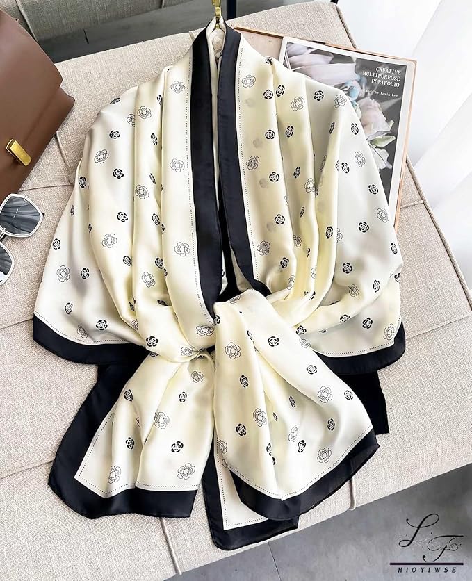 Hioyiwse Shawl Scarf For Women Lightweight Scarves Floral Pattern Formal Evening Dressesformal Shawl Summer Wraps