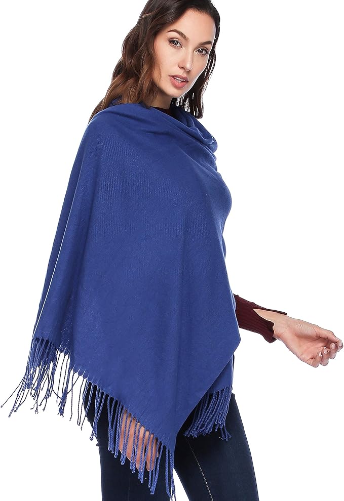 HOYAYO Extra Large Thick Pashmina Shawl Wraps - Wool Soft Winter Warm Scarves Travel Blanket for Women
