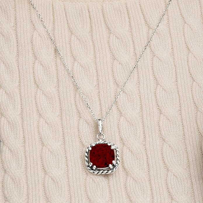 JEAN RACHEL JEWELRY 925 Sterling Silver Necklace for Women - Rope with Cubic Zirconia Vintage Design - Hypoallergenic, Lead & Nickel Free Jewelry - Artisan Handcrafted Statement Necklace