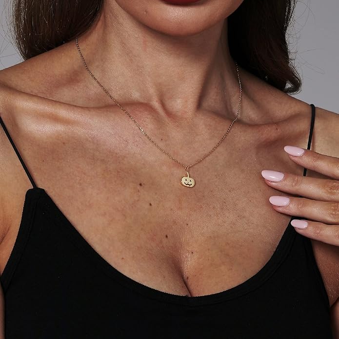 Collner 14K Gold Heart Pendant Necklace for Women Dainty Star Necklace Tiny Evil Eye Choker Necklace Boho Crescent Moon Necklace Minimalist Jewelry