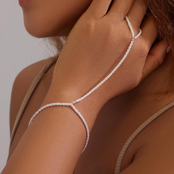 Gold Bracelets for Women Non Tainish,Dainty Bracelets Stack for Women Trendy, Gold Plated Cuff Bracelets Stack With Beaded Cuban Paperclip Snake Rope Bangle Hand Chain Jewelry Gifts for Women