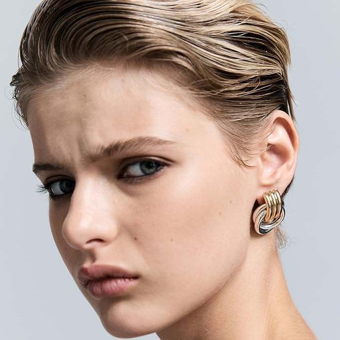 Mini Knot Earrings – Sculptural Twisted Design – Lightweight – By Heaven Mayhem