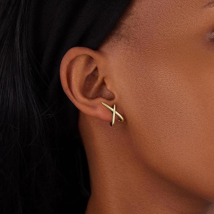 Gold Stud Earrings for Women Trendy, Simple Minimalist Gold Stud Earrings, Dainty Simple Earring for Women‘s Fashion Gifts
