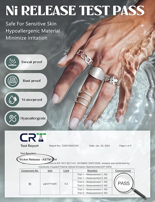 LOLIAS 16Pcs Stainless Steel Rings for Women Chunky Silver Rings Non Tarnish Stackable Ring Open Adjustable Thumb Finger Statement Rings Set