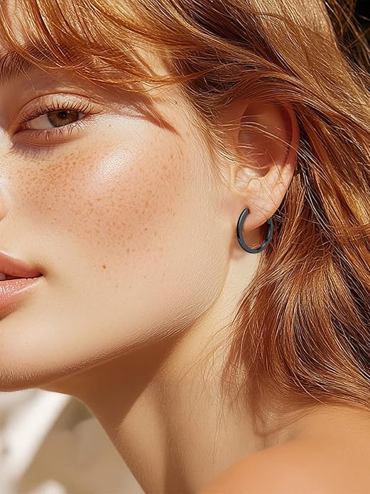 Silvora 925 Sterling Silver Small Hoop Earrings for Women Huggie Earrings Hypoallergenic Cartilage Earrings Tiny Hoops 6mm/8mm/10mm/12mm/14mm/16mm/18mm/20mm
