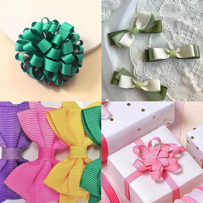 LEEQE Double Face Maize Yellow Satin Ribbon 5/8 inch X 50 Yards Polyester Maize Yellow Ribbon for Gift Wrapping Very Suitable for Weddings Party Hair Bow Invitation Decorations and More