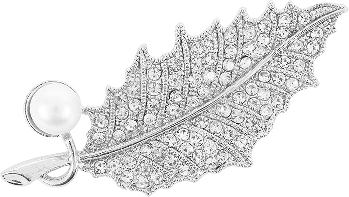 Touchstone Indian Bollywood Handcrafted Designer Jewelry Brooch Lapel Pin in Gold Or Silver Tone for Women.