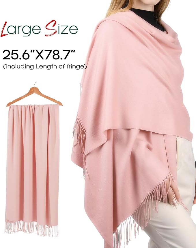 FURTALK Winter Scarf for Women Pashmina Shawl Wraps Soft Warm Fashion Blanket Scarves Gifts