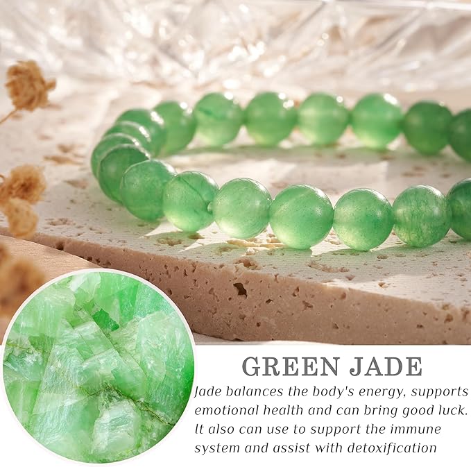 Seyaa Jade Bracelet for Women, Good Luck Beaded Bracelet for Women, Birthday Christmas Mothers'day Gift for Mom
