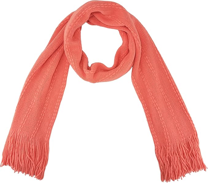 BRUCERIVER Women's Ultra Soft Knit Scarf & Glove Set Touchscreen Function Cable Design