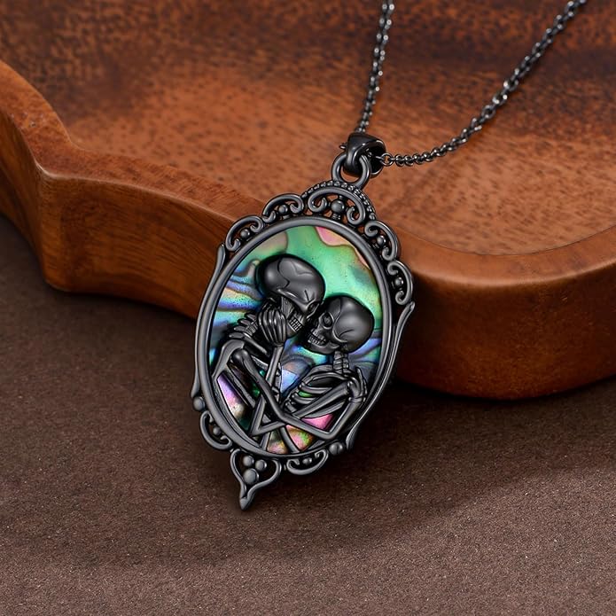 KoyeKei Sterling Silver Halloween Necklace Gothic Jewelry Gifts for Women Men