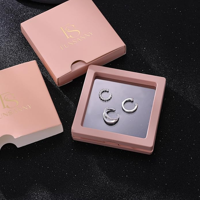 Gold Ear Cuffs Earrings for Women Non Piercing - Clip on Cartilage Earrings Dainty 14K Gold Sterling Silver Plated Cubic Zirconia Huggie Hoop Earring for Women No Tarnish Trendy Jewelry Set