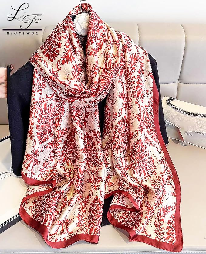 Hioyiwse Shawl Scarf For Women Lightweight Scarves Floral Pattern Formal Evening Dressesformal Shawl Summer Wraps