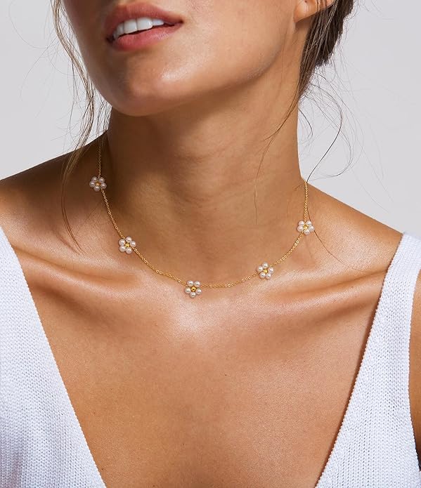 CHESKY Gold Necklace for Women-14K Gold Plated/Sterling Silver Plated Snake Chain Necklace Dainty Simple Chunky Herringbone Necklace Choker Necklaces Jewelry for Women