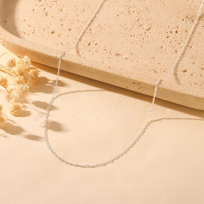 Freekiss Herringbone Necklace for Women,Dainty Gold Necklace,14k Gold Plated Snake,Gold Chain Choker Necklaces,Simple Gold Layered Necklaces,Gold Jewelry Gift for Women