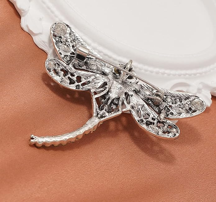 Gleamart Dragonfly Brooch Pin Acrylic Fly Insect Breastpin for Women Clothing Corsage