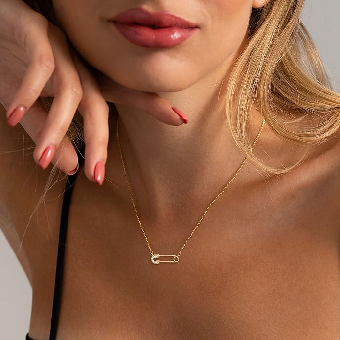 Gold Necklace for Women-14k Gold Plated Infinity Necklace Star Of David Necklace Evil Eye Cross Pendants Heart Dainty Gold Necklace For Women