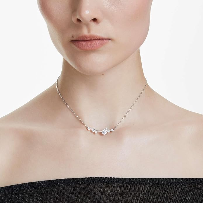 Swarovski Constella Crystal and Pearl Jewelry Collection, Rhodium Finish