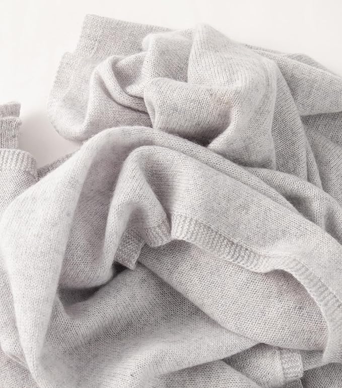 ENETIX Women's Cashmere Wool Oversized Shawl Wrap, Solid Color Pashmina Ultra Soft Stole Scarf for Women with Gift Box