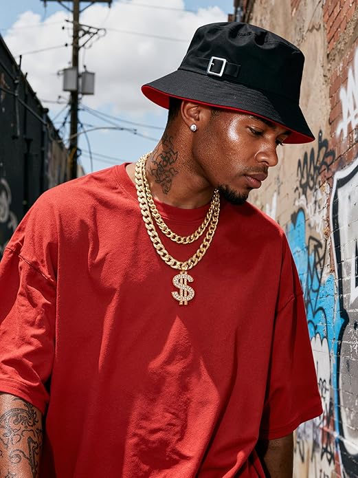 ChainsHouse Cuban Chain Necklace for Men, Stainless Steel/Black/Gold Plated Miami Cuban Necklace 6/9/12MM Width 18"-30" Length Hip Hop Jewelry, Send Gift Box