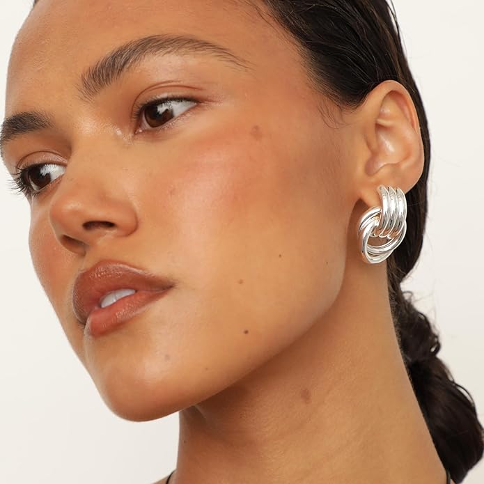 Mini Knot Earrings – Sculptural Twisted Design – Lightweight – By Heaven Mayhem