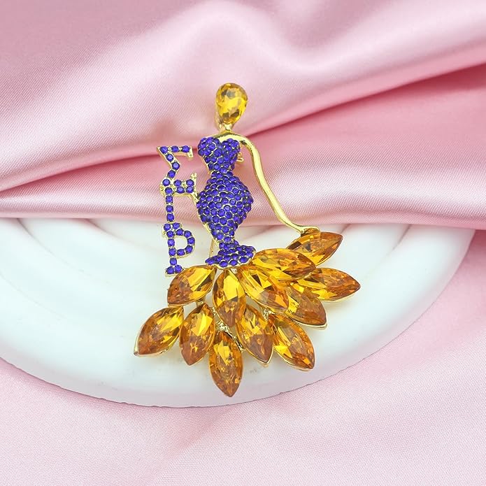Rhinestone SGRho Brooch Pin for Women 1922 Sigmaa Gift Greek SGRho Jewelry Sorority Paraphernalia Gifts for Soror Sister