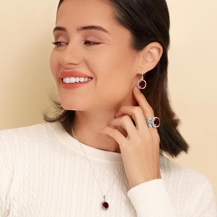 JEAN RACHEL JEWELRY 925 Sterling Silver Necklace for Women - Rope with Cubic Zirconia Vintage Design - Hypoallergenic, Lead & Nickel Free Jewelry - Artisan Handcrafted Statement Necklace