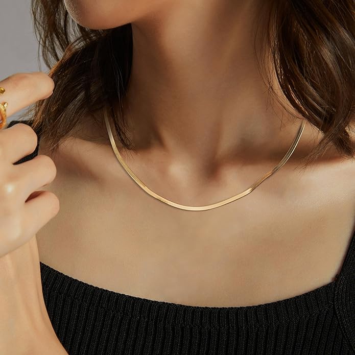 ROSEDANCE Heart Necklace for Women, 14K Gold Plated Dainty Heart Necklace, Tiny Love Symbol Pendant Choker, Minimalist Dainty Jewelry Gift, Valentines Day Anniversary Birthday