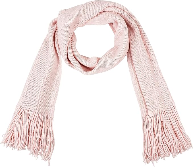 BRUCERIVER Women's Ultra Soft Knit Scarf & Glove Set Touchscreen Function Cable Design