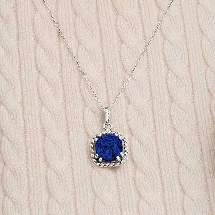 JEAN RACHEL JEWELRY 925 Sterling Silver Necklace for Women - Rope with Cubic Zirconia Vintage Design - Hypoallergenic, Lead & Nickel Free Jewelry - Artisan Handcrafted Statement Necklace