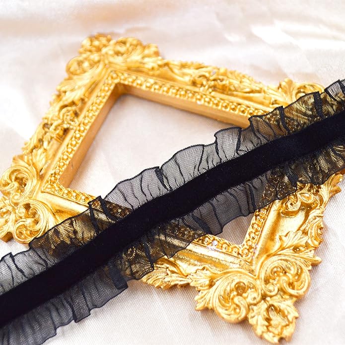 MOMOCAT Lace Choker Necklace for Women Bridal 90s Gothic Tatoo Choker Collar Kawaii Chocker Necklace Flower Ribbon Lolita Accessories